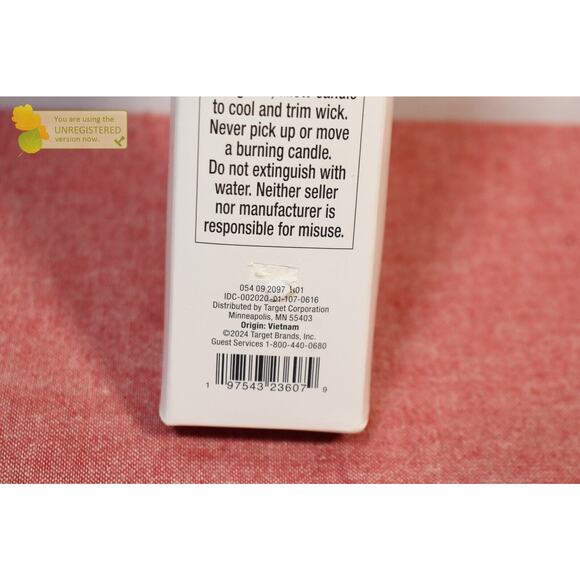 Threshold 10" Ultimate Gray Unscented Ribbed Taper Flame Candles 2pk - Picture 3 of 3